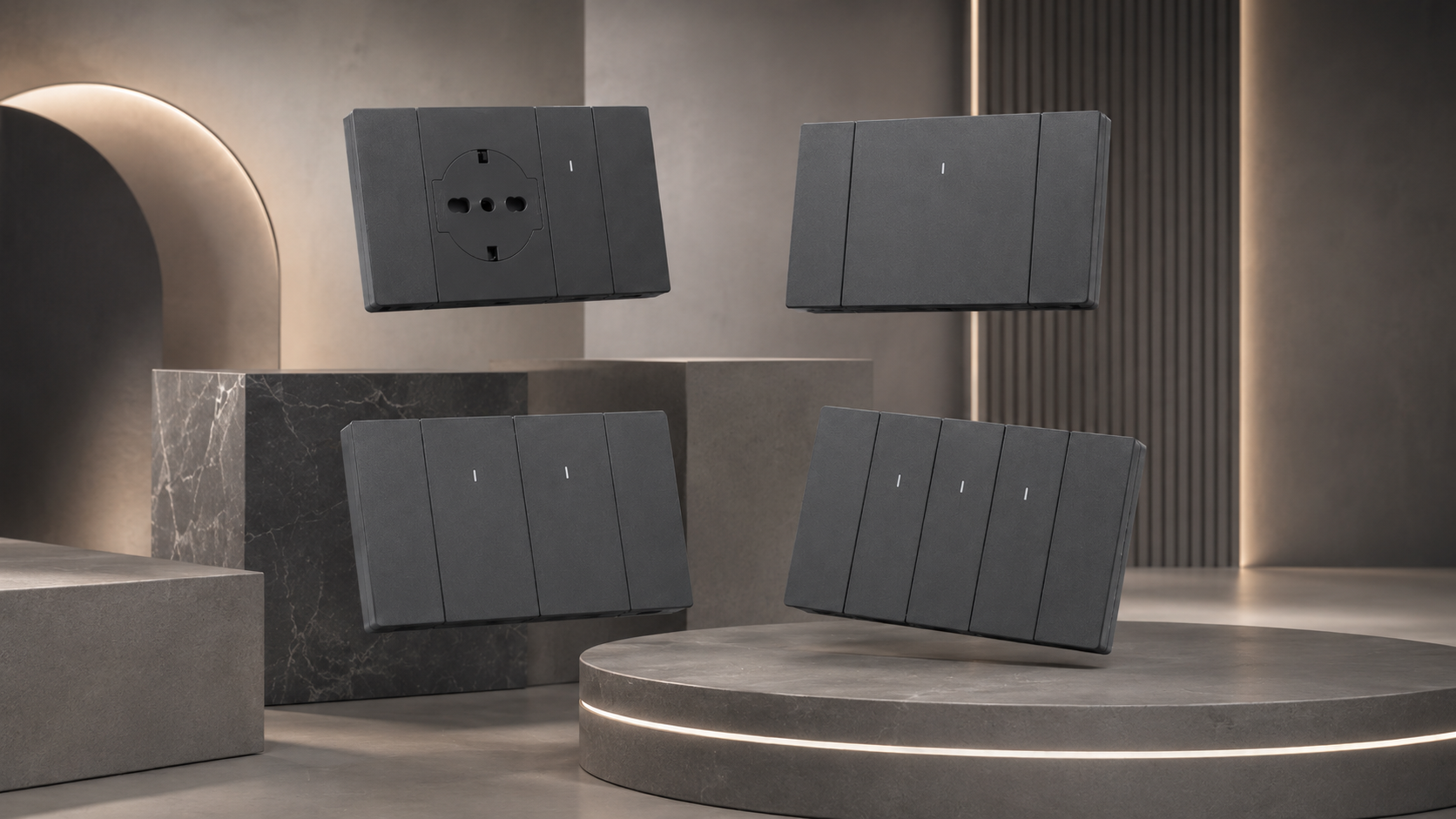 正爱 P Series 模块化墙壁开关